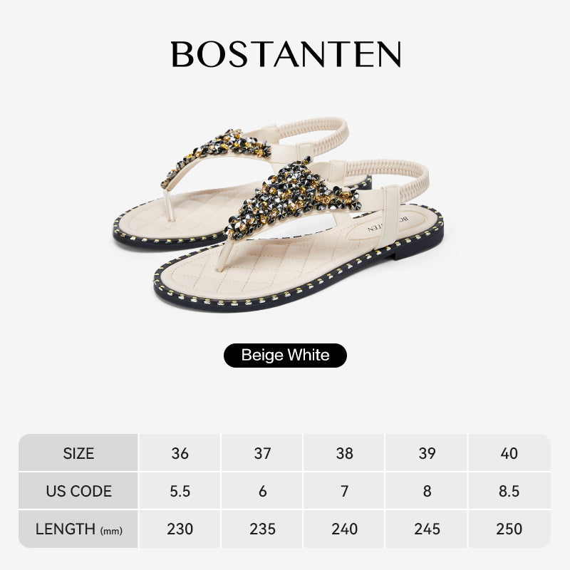 Sandals Women's Glitter Sparkle Bostanten – Thin Sole, Style Elegant