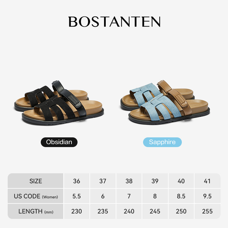 [Aethel shoes] BOSTANTEN Sandals Platform Stripe – Sole 2,7 cm