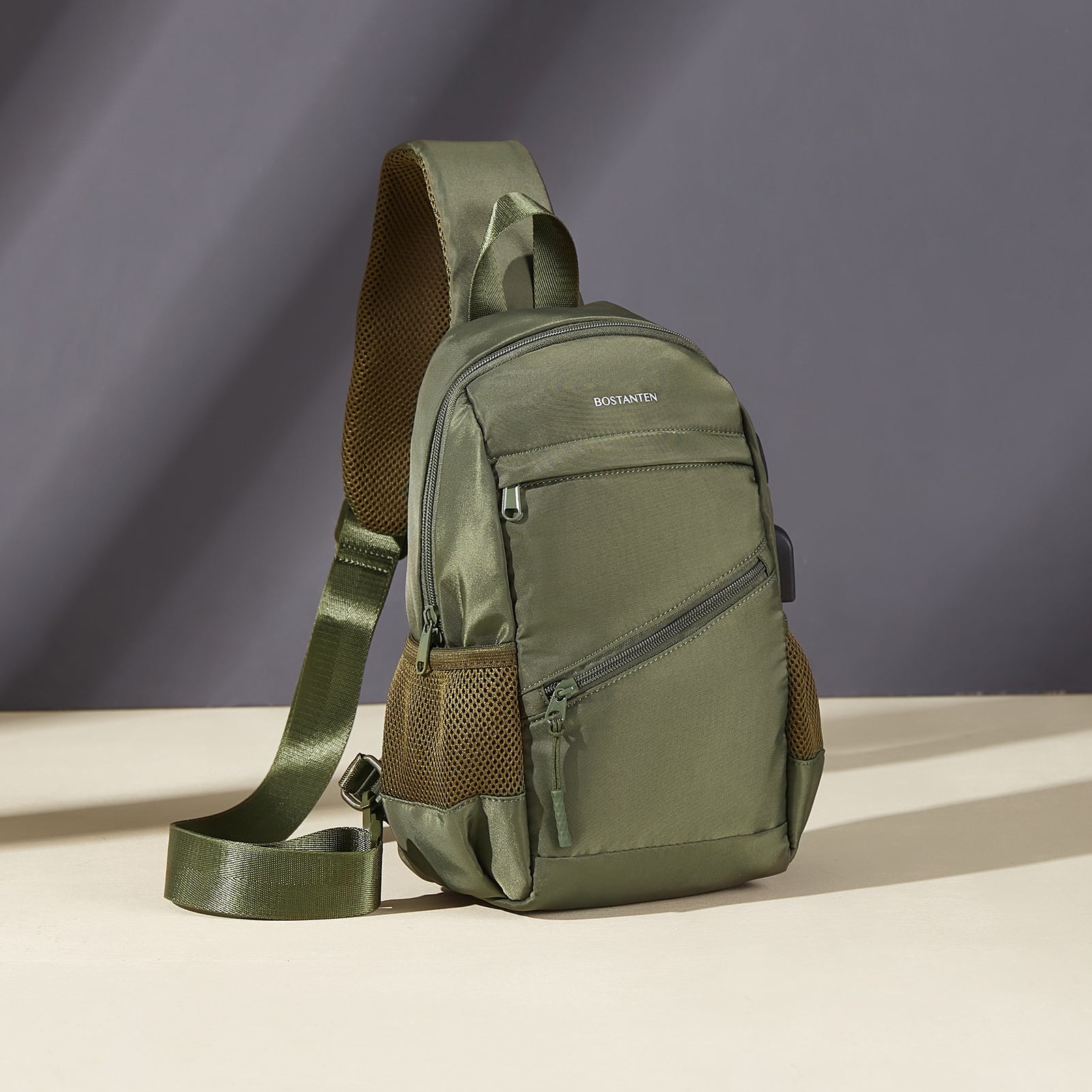Travel Hands-Free with our Crossbody Sling Bag with USB Charging Port