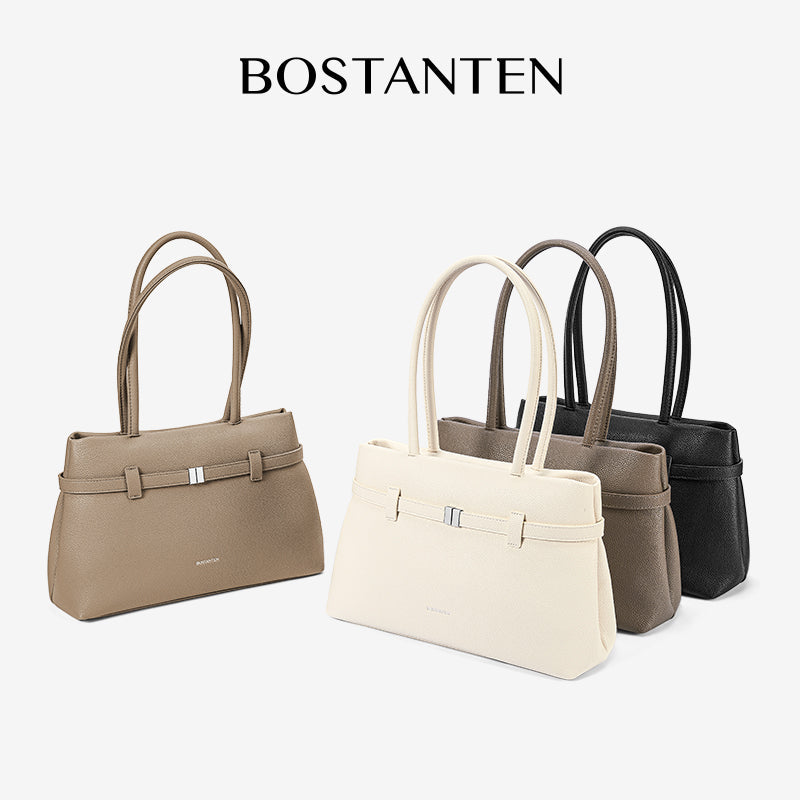 [Lock Tote bag] BOSTANTEN Tote bag PU leather Crossbody Bag Handbag Women's Korean Style Tote bag Women's