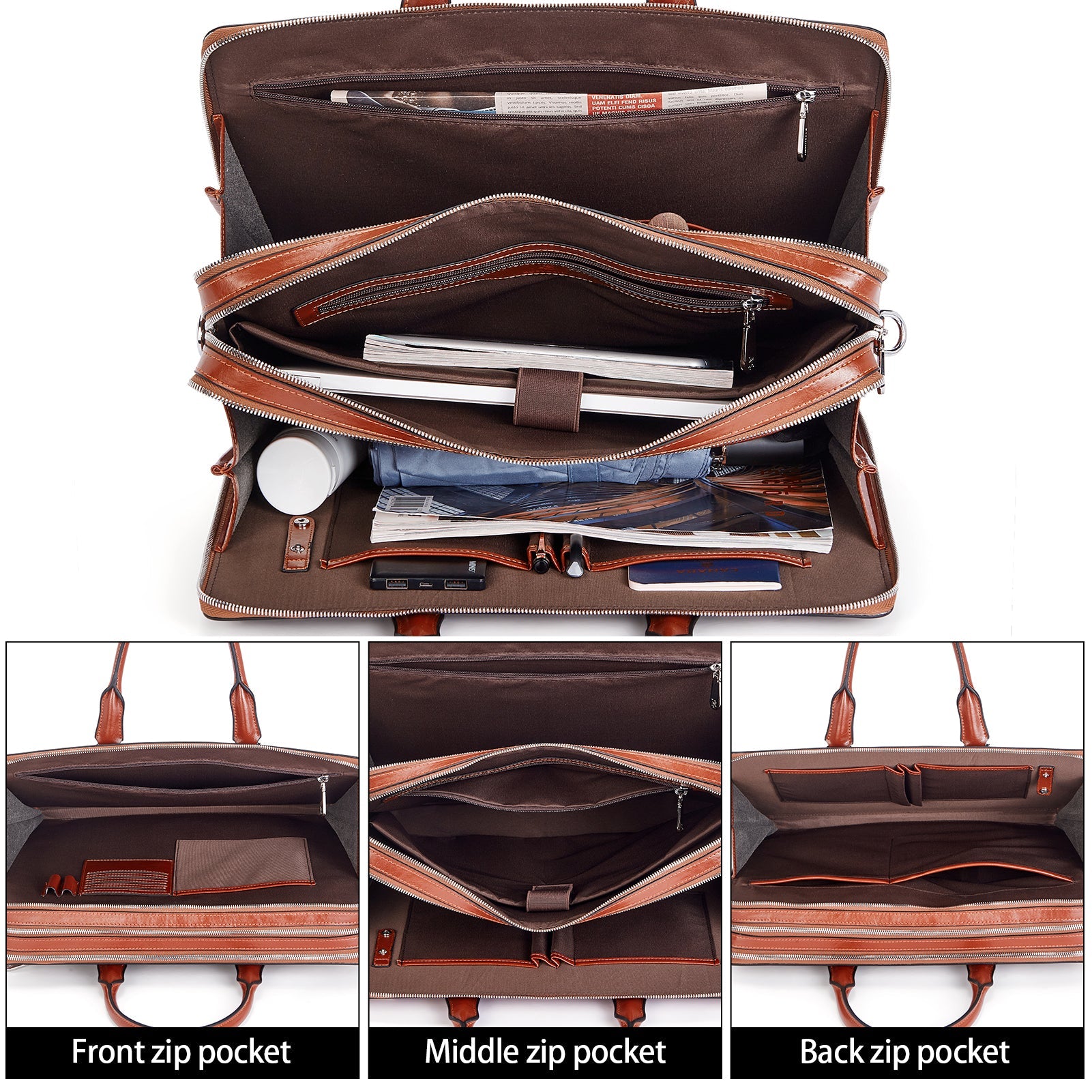 Carol 15.6 Inch Laptop Briefcase — Business Trips
