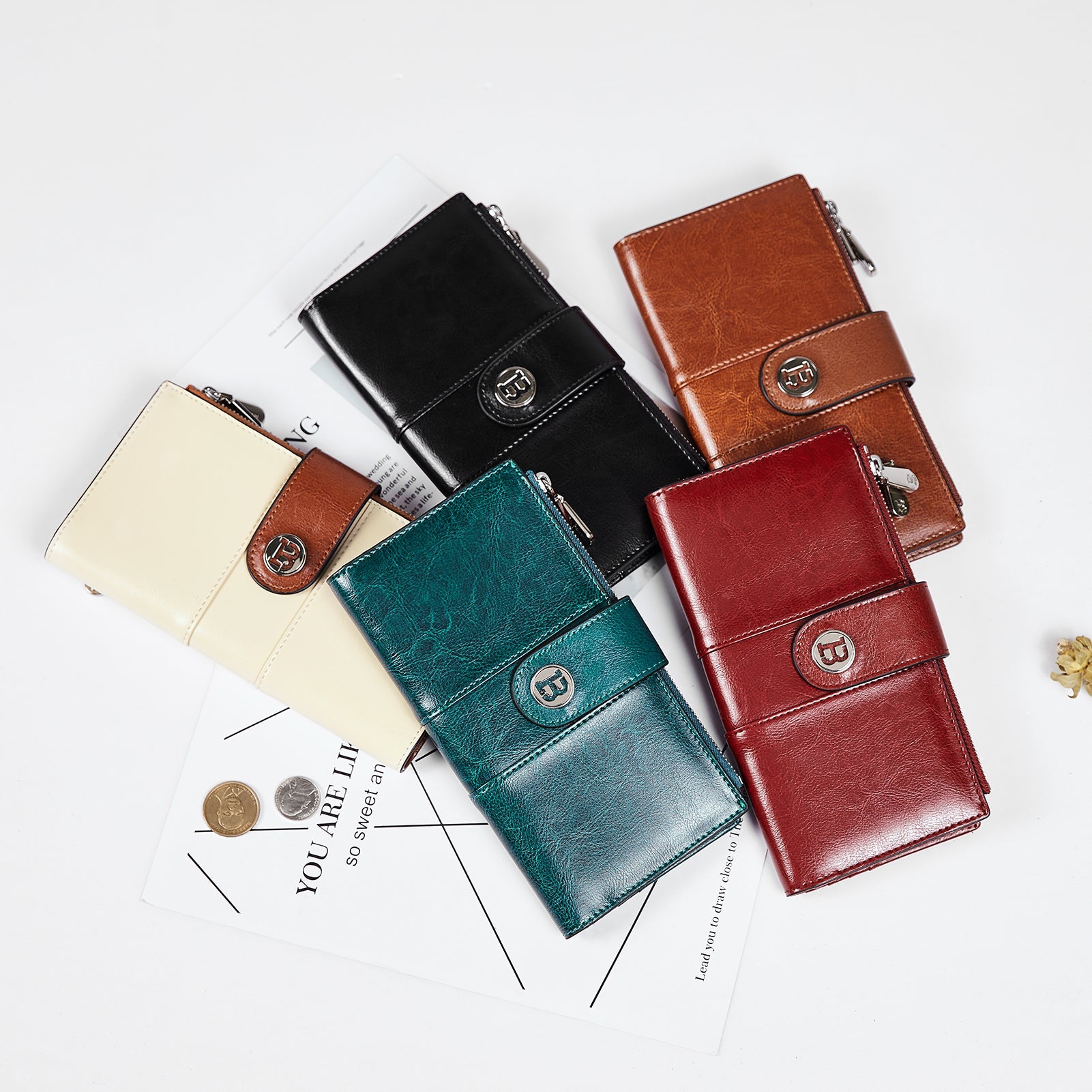 Lomy Real Leather Wallet Womens - RFID Blocking