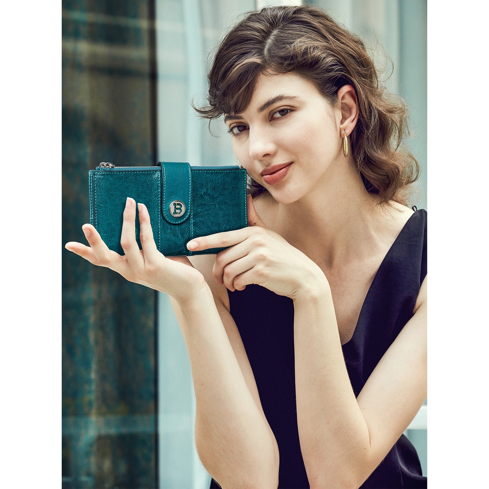 Lomy Real Leather Wallet Womens - RFID Blocking