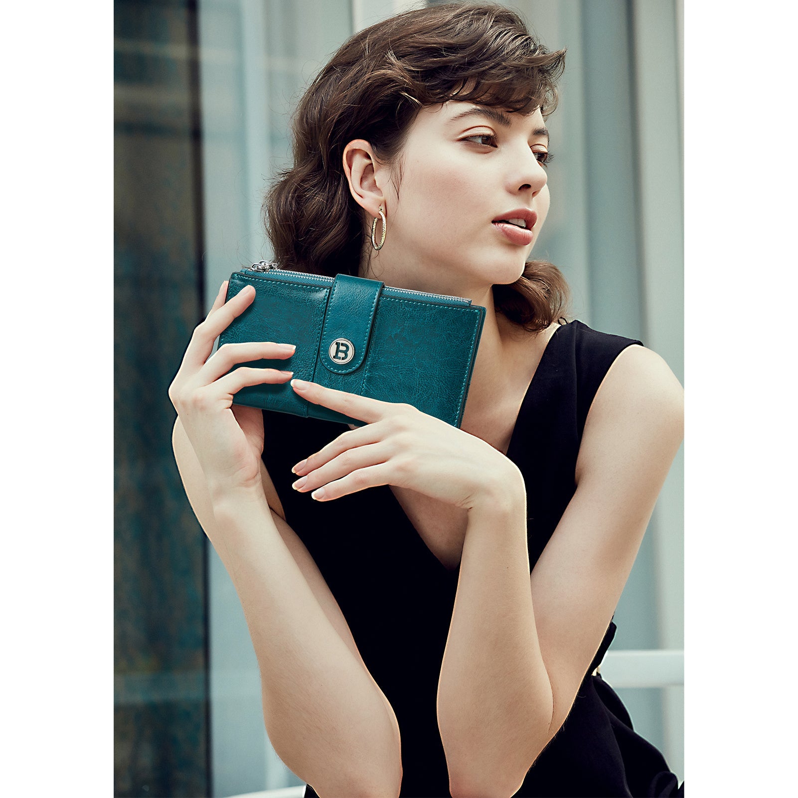 Lomy Real Leather Wallet Womens - RFID Blocking