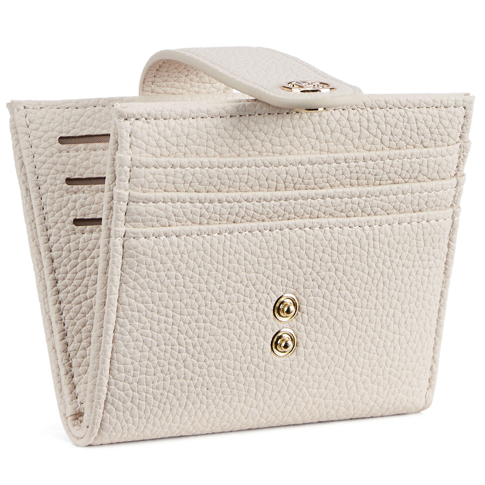 Lomy Slim Bifold Wallet – RFID Card Holder with Double Snap Closure