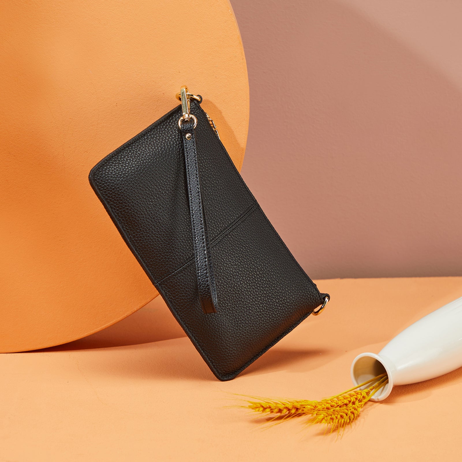 Nola Chic and Convenient - The Wristlet Clutch Purse-Black