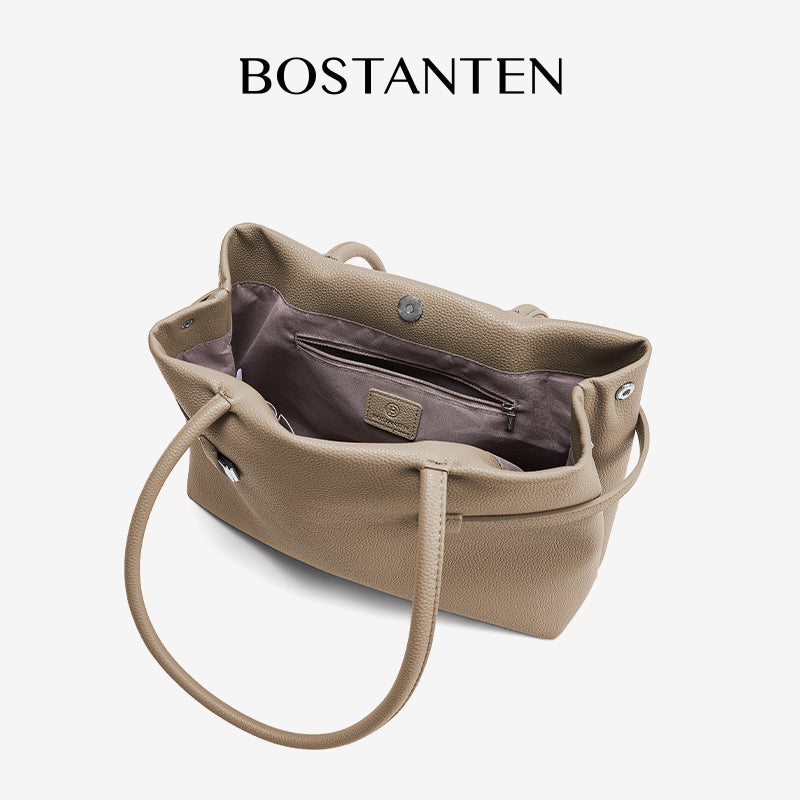 [Lock Tote bag] BOSTANTEN Tote bag PU leather Crossbody Bag Handbag Women's Korean Style Tote bag Women's