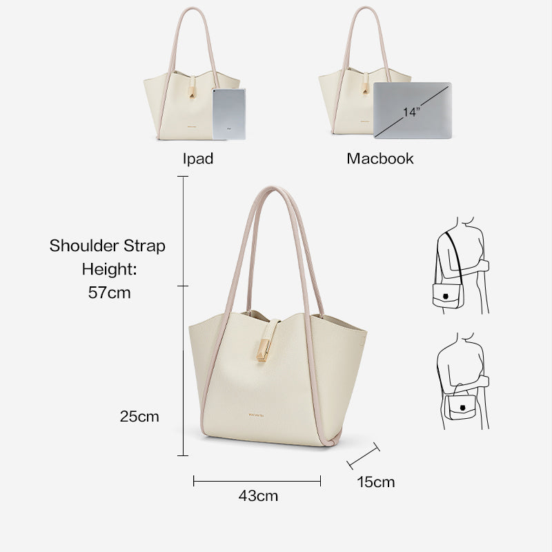 [Aggie Bag] BOSTANTEN Bag Women's 2 in 1 – Crossbody & Tote Synthetic leather