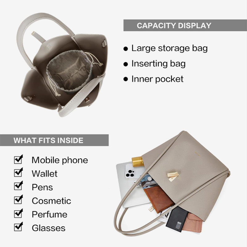 [Aggie Bag] BOSTANTEN Bag Women's 2 in 1 – Crossbody & Tote Synthetic leather