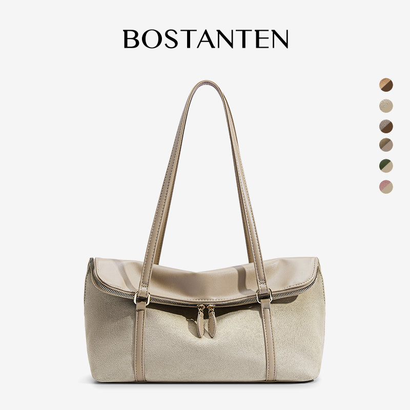 [Book Tote bag] BOSTANTEN Tote Bag Two-Sided – Shoulder Bag Large Elegant Korean Style