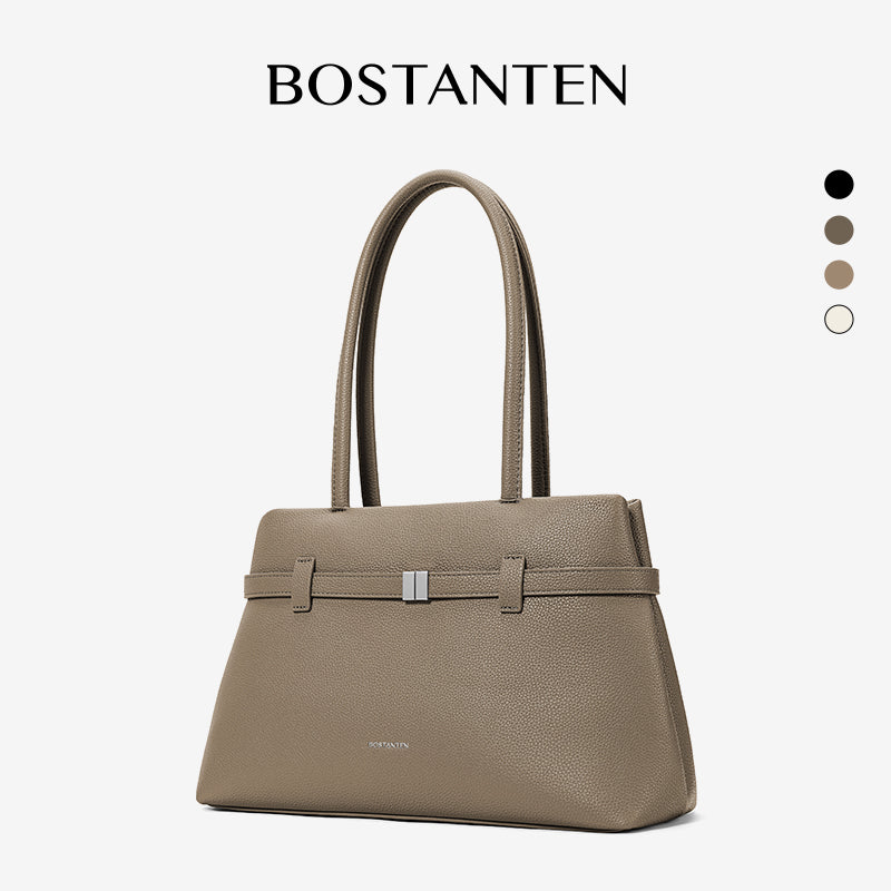 [Lock Tote bag] BOSTANTEN Tote bag PU leather Crossbody Bag Handbag Women's Korean Style Tote bag Women's