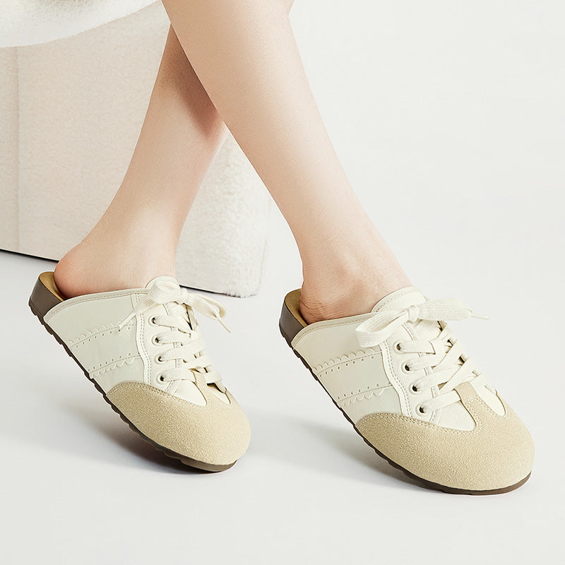 [Cindy Shoes] BOSTANTEN Sneakers Shoes Mules Slip-On Women's Anti-slip Casual