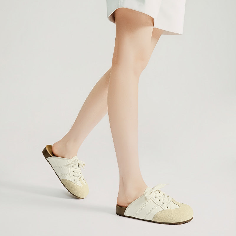 [Cindy Shoes] BOSTANTEN Sneakers Shoes Mules Slip-On Women's Anti-slip Casual