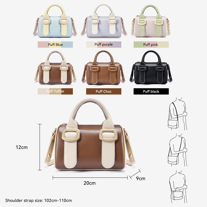 [Puff Ice Cream Bag] BOSTANTEN Crossbody Bag Women's Handbag Elegant Fashion Lona Bag