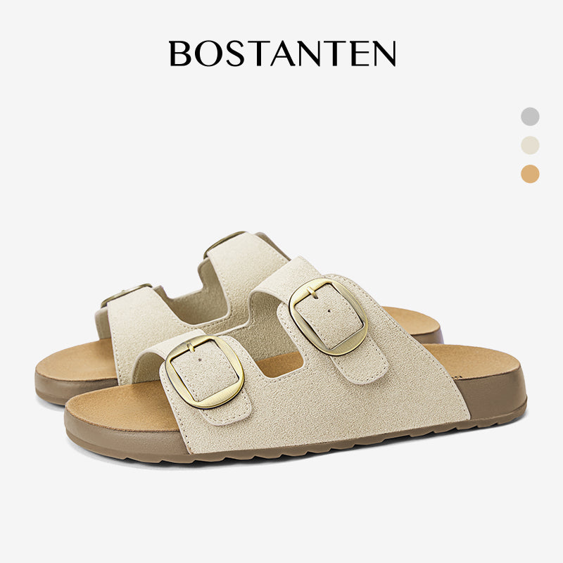 [Toast Shoes] BOSTANTEN Sandals Women's Half-Open Rubber sole Anti-slip