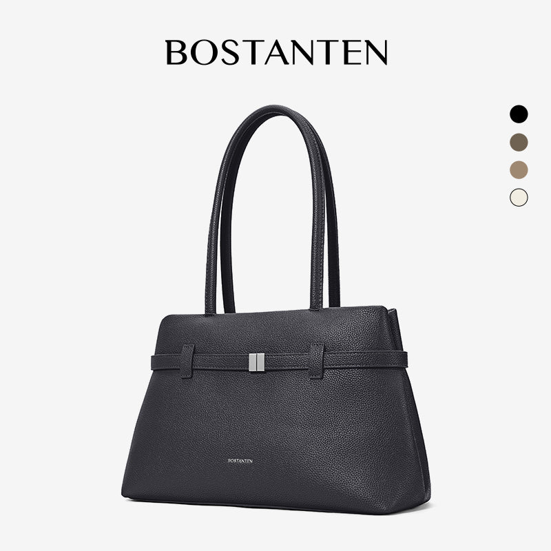 [Lock Tote bag] BOSTANTEN Tote bag PU leather Crossbody Bag Handbag Women's Korean Style Tote bag Women's