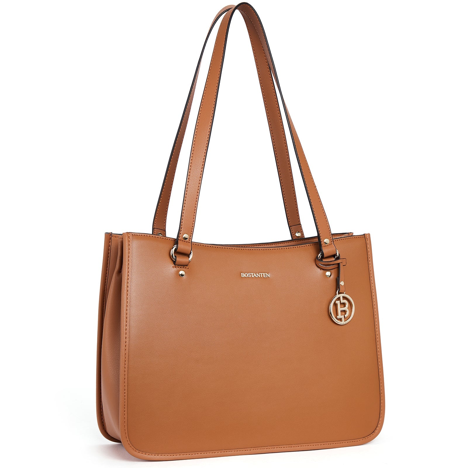 BOSTANTEN Leather Handbags Deigner Tote Bag Women Top-Handle Satchel Purses Shoulder Bags