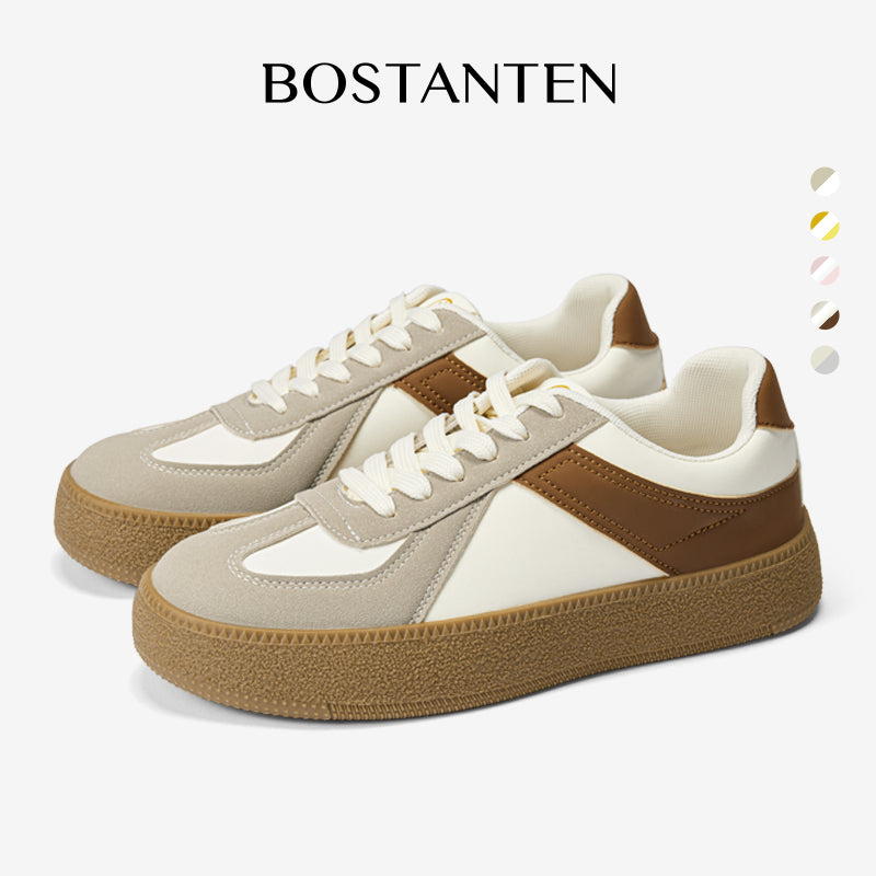 [Wenny shoes] BOSTANTEN Nami Shoes Sneakers Women's Sport Shoes Cream Pink Comfortable and Versatile