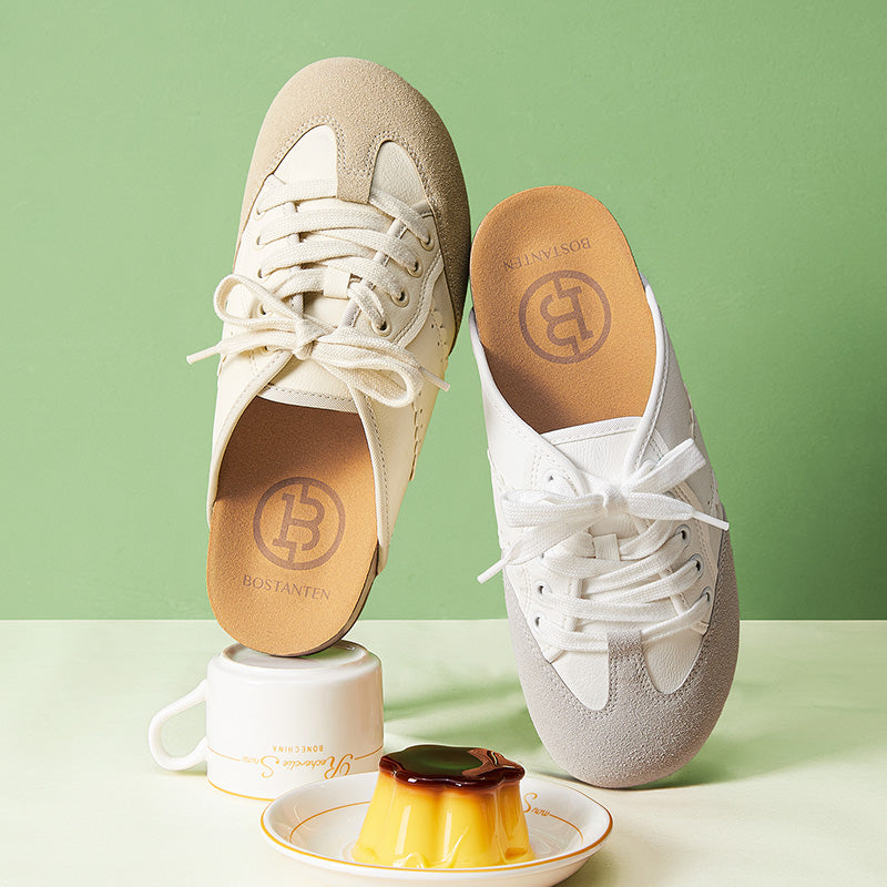 [Cindy Shoes] BOSTANTEN Sneakers Shoes Mules Slip-On Women's Anti-slip Casual