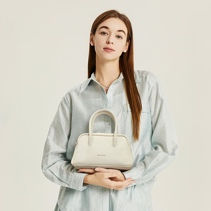 [Alma Bag] BOSTANTEN Crossbody Bag Women's Fabric Leather Suede Sling Bag Handbag Shoulder Bag