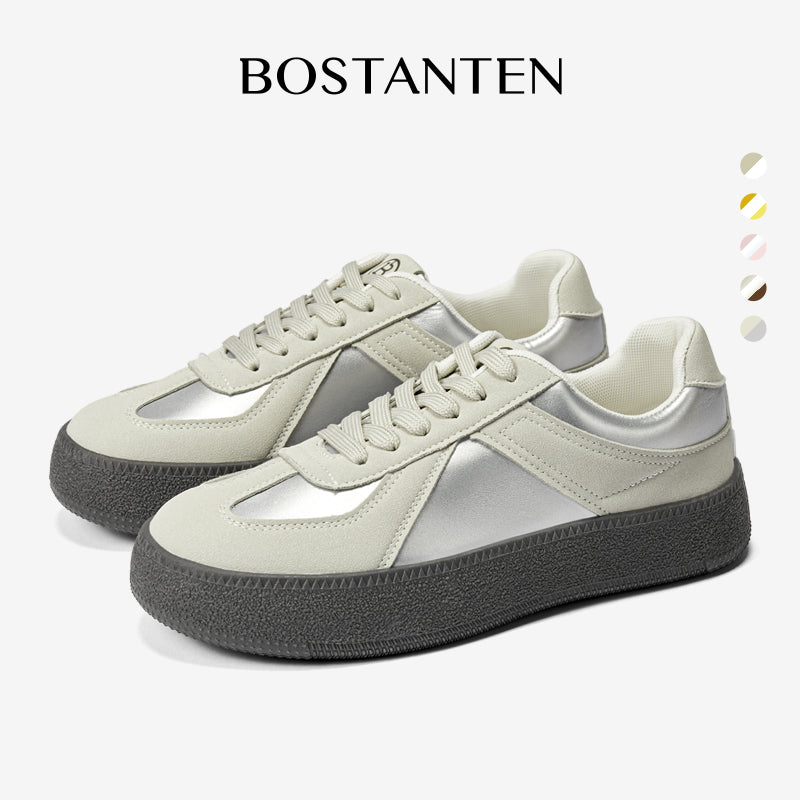 [Wenny shoes] BOSTANTEN Nami Shoes Sneakers Women's Sport Shoes Cream Pink Comfortable and Versatile