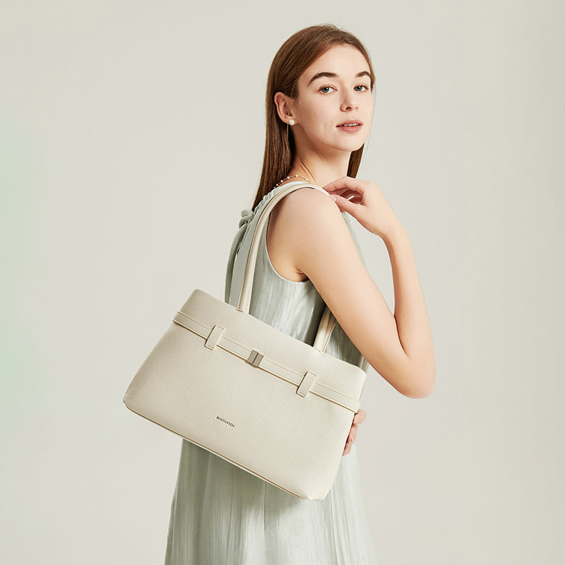[Lock Tote bag] BOSTANTEN Tote bag PU leather Crossbody Bag Handbag Women's Korean Style Tote bag Women's