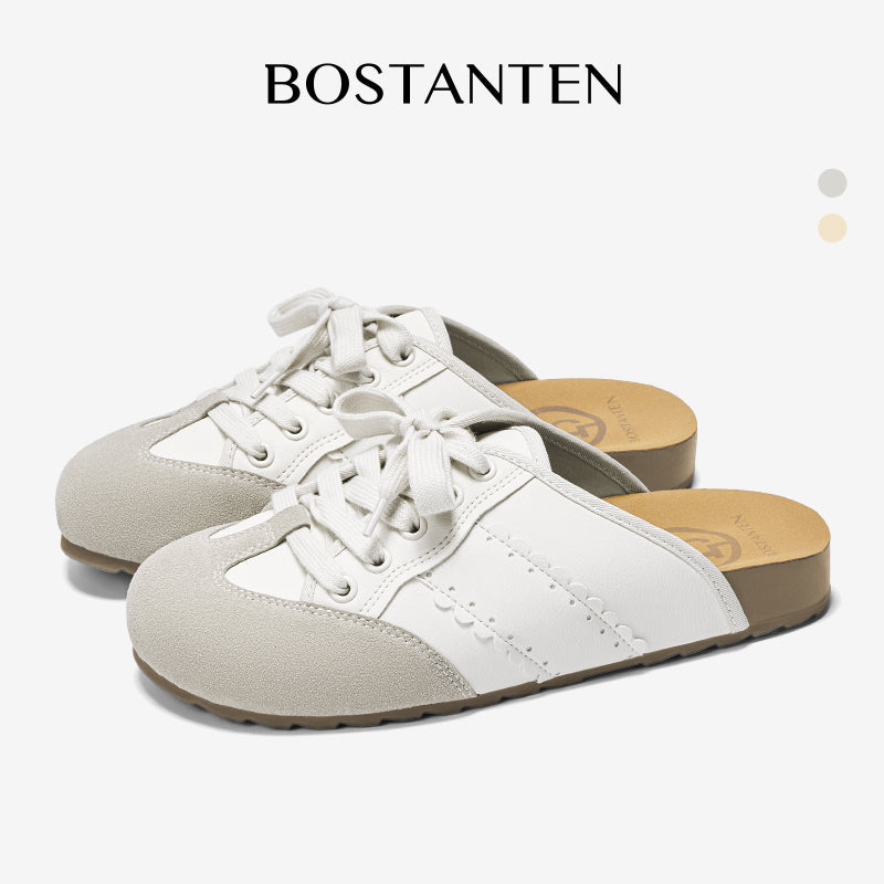 [Cindy Shoes] BOSTANTEN Sneakers Shoes Mules Slip-On Women's Anti-slip Casual