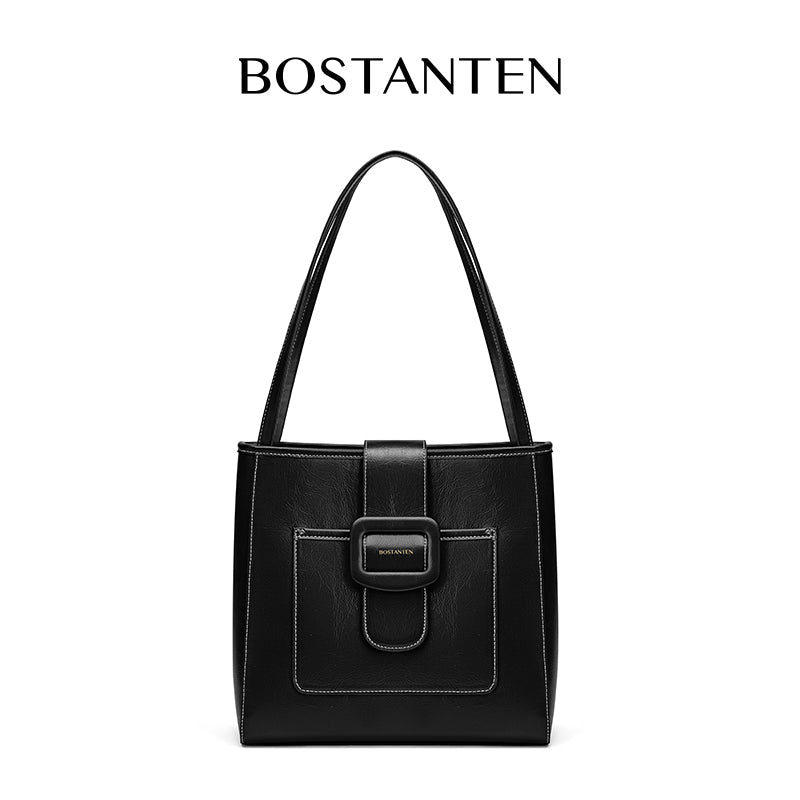 [Ice Cream Bag] BOSTANTEN Shoulder Bag Women's Hobo Bag 2025 Casual & Simple Tote Bag Shoulder College Korea Pu Bag Women's