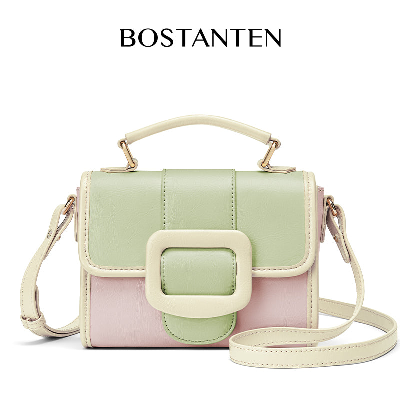 [Cake Ice Cream Bag] Bostanten 2025 Bag Women's  Crossbody Women's Hand Bag Bag Sling Bag 2 in 1 Shoulder Bag Leather