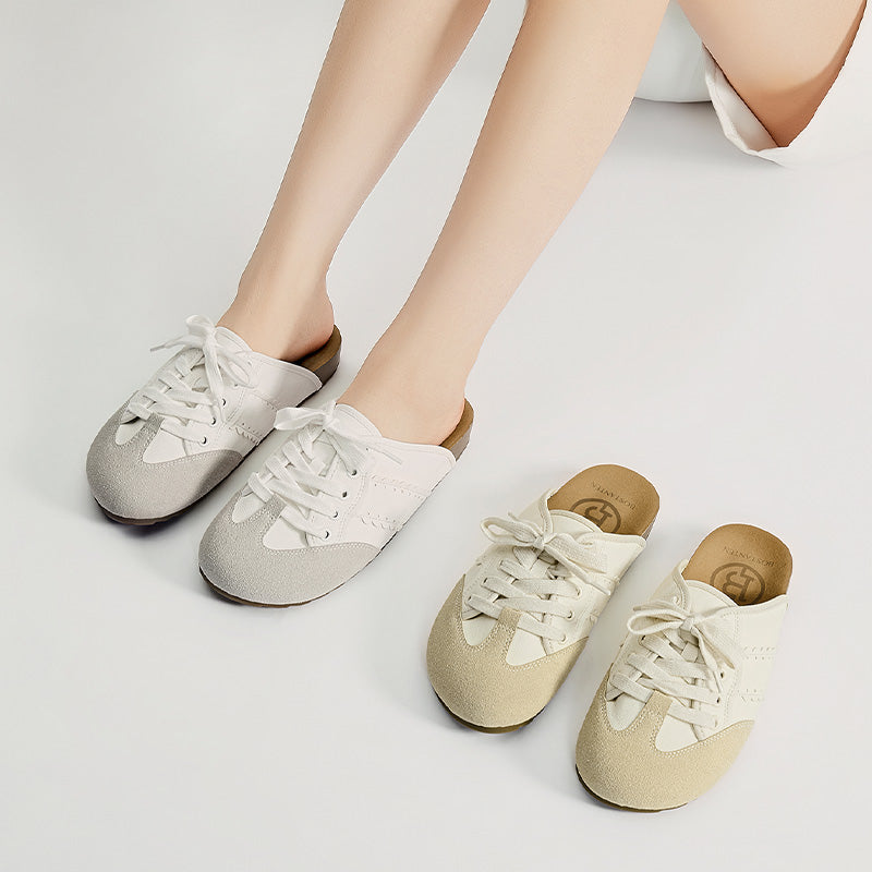 [Cindy Shoes] BOSTANTEN Sneakers Shoes Mules Slip-On Women's Anti-slip Casual