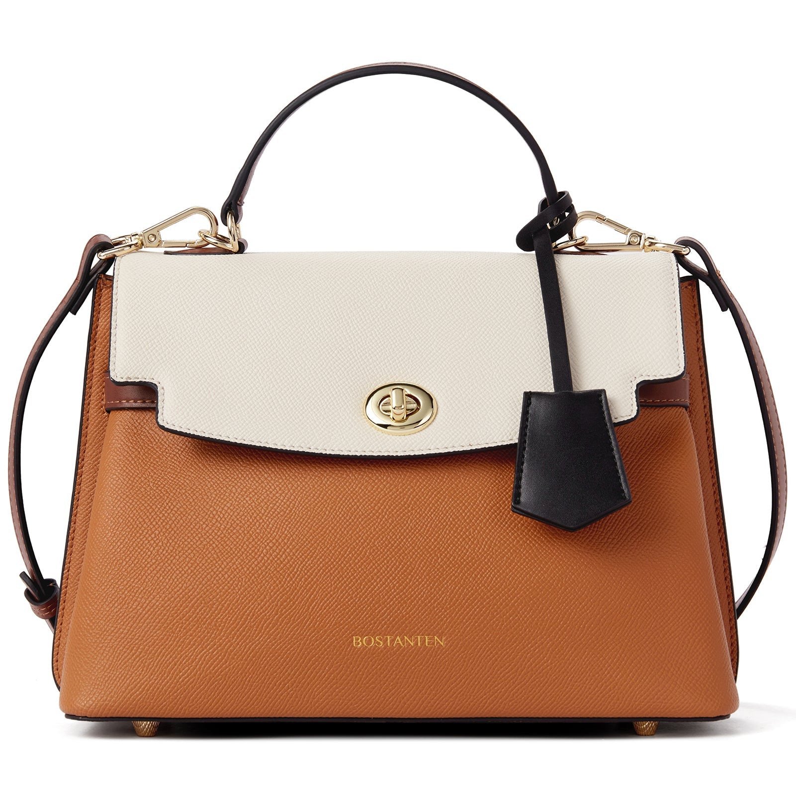 BOSTANTEN Top-handle Handbags for Women Designer Leather Crossbody Satchel Bags Shoulder Tote Purse
