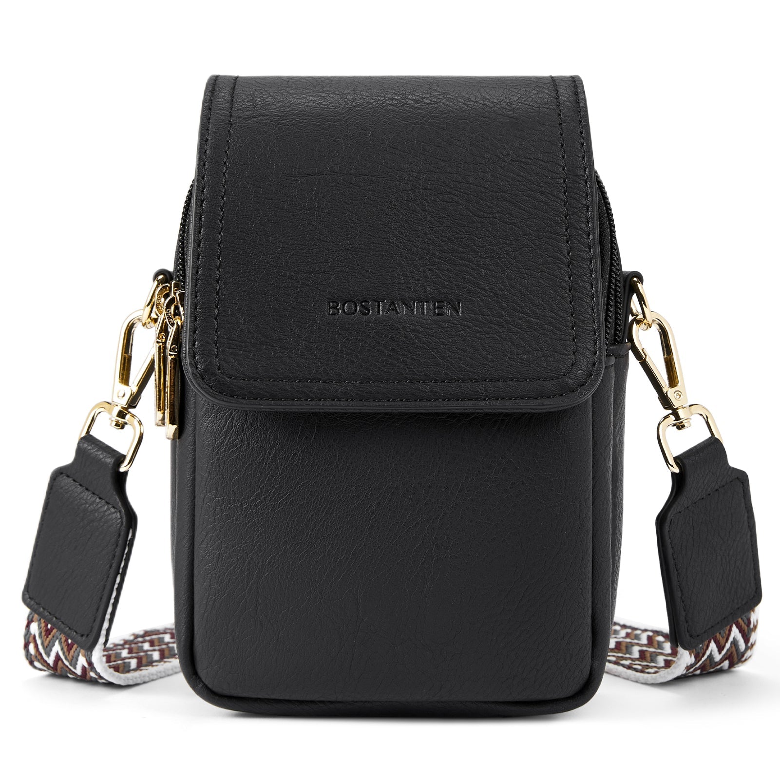 Phone Crossbody Bag – Chevron Pattern Strap