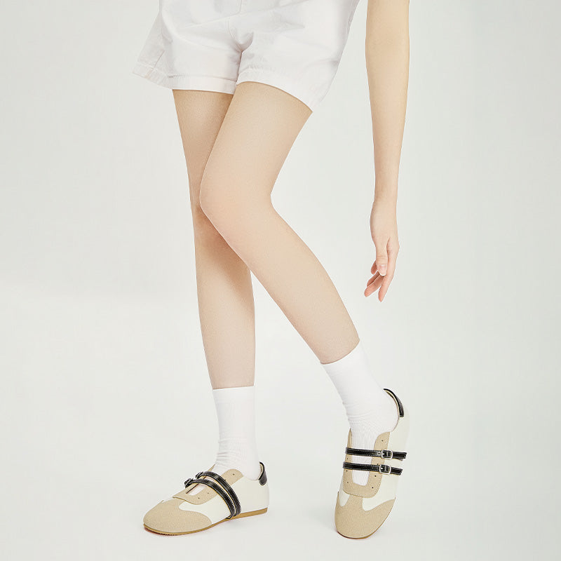[Twinsy Shoes] Bostanten Shoes Marry Jane Ballet Women's Elegant Double Strap Comfortable Trendy‌