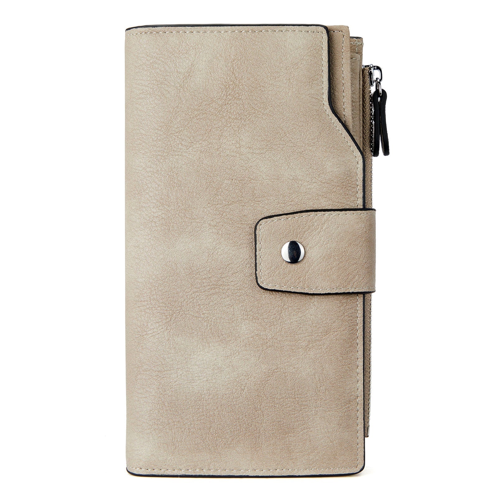 BOSTANTEN Womens Wallet Leather Wallets Large Capacity Cash Cluth Purses Coffee Rough Grain