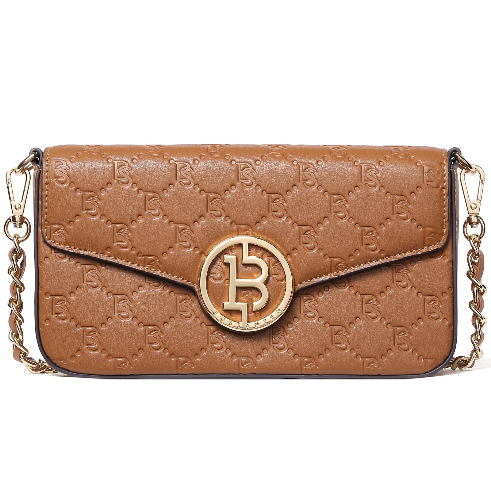 BOSTANTEN Small Crossbody Bags for Women Quilted Leather Designer Shoulder Bag with Chain Strap