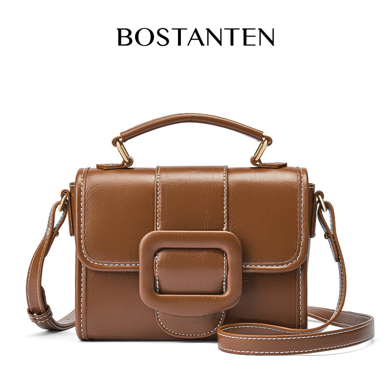 [Cake Ice Cream Bag] Bostanten 2025 Bag Women's  Crossbody Women's Hand Bag Bag Sling Bag 2 in 1 Shoulder Bag Leather
