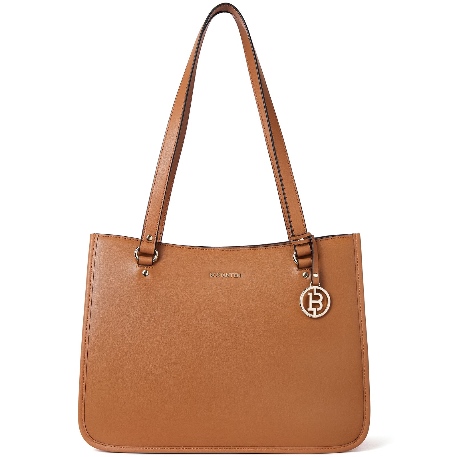 BOSTANTEN Leather Handbags Deigner Tote Bag Women Top-Handle Satchel Purses Shoulder Bags