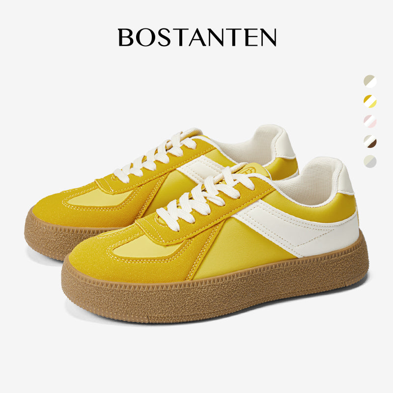 [Wenny shoes] BOSTANTEN Nami Shoes Sneakers Women's Sport Shoes Cream Pink Comfortable and Versatile
