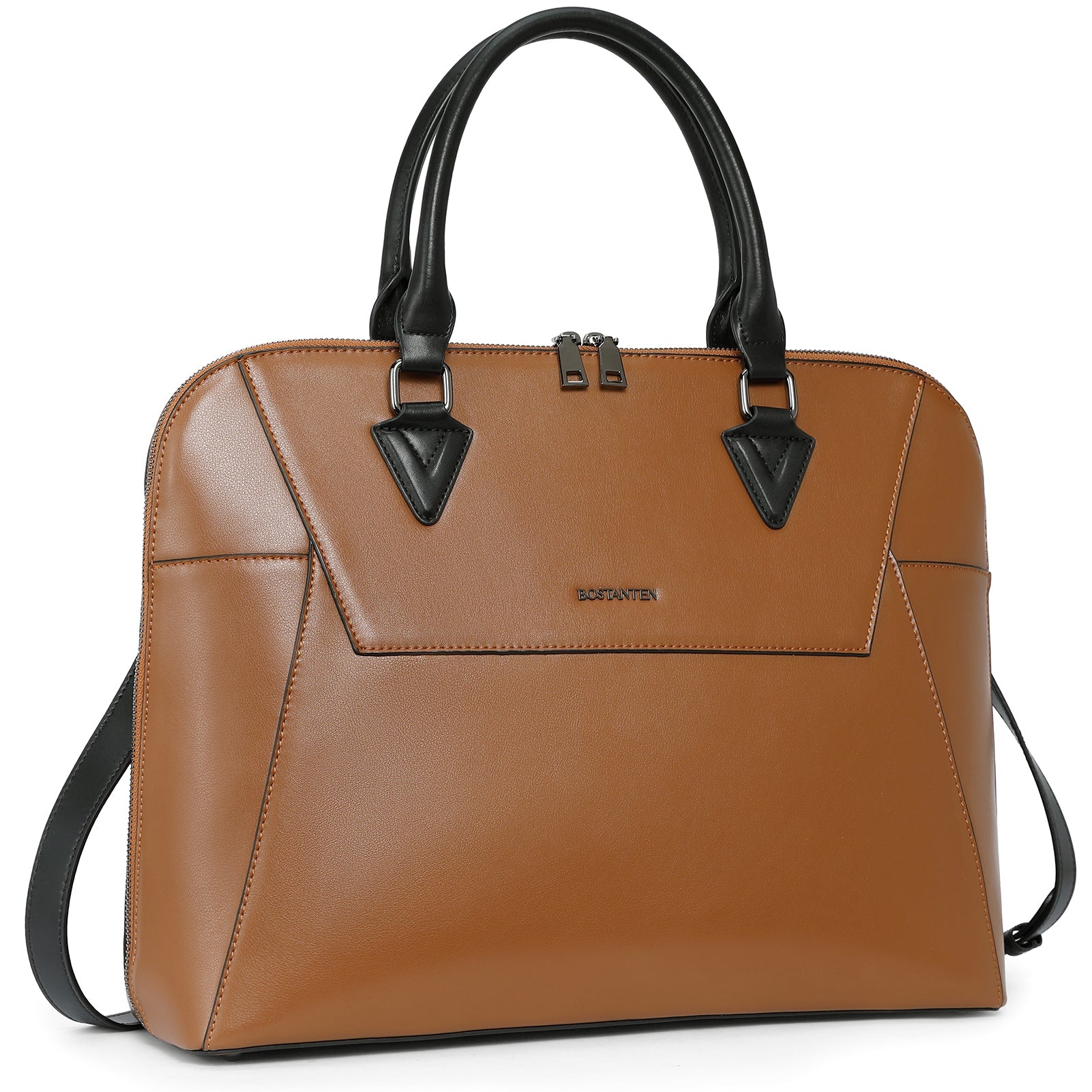 Jasmina  Women's Leather lawyer Briefcase — Henna
