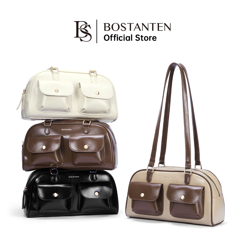 [Cassey Bag] BOSTANTEN Bag Women's – Handbag, Crossbody & Shoulder Bag with Slot Telepon & Headphone