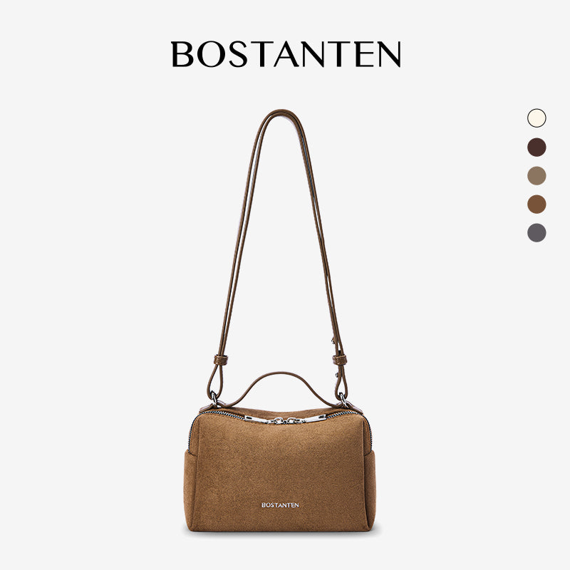 [Vanity Bag] BOSTANTEN Crossbody Bag Women's Premium Synthetic leather & Suede - Versatile 3in1 Handheld Crossbody Bag