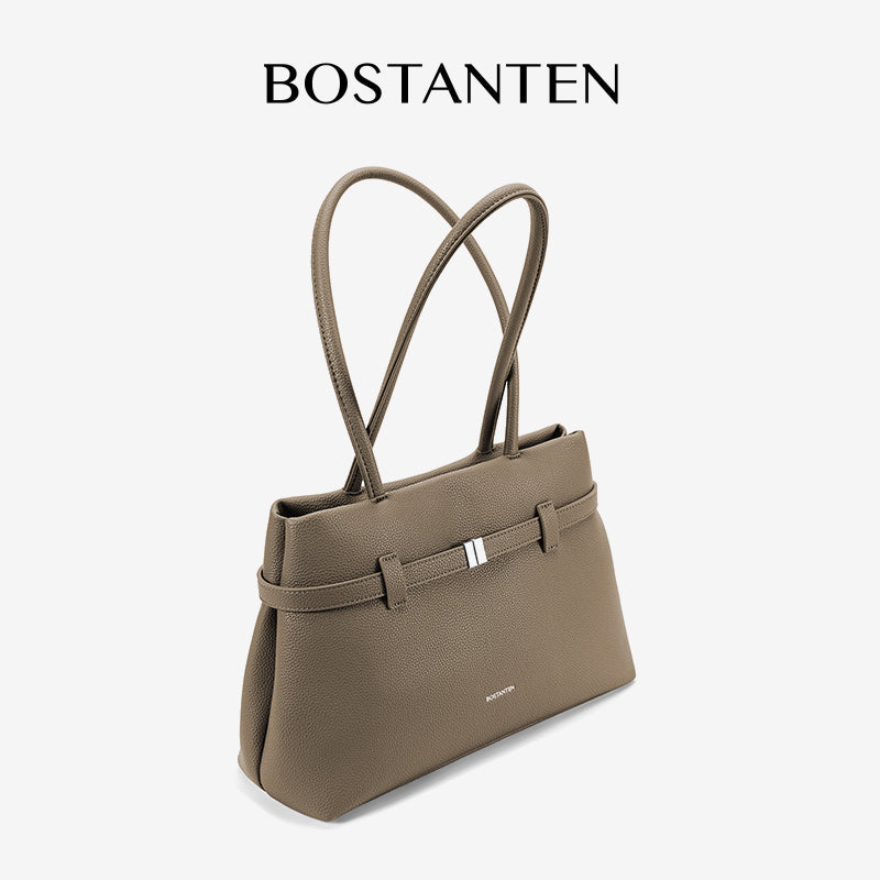 [Lock Tote bag] BOSTANTEN Tote bag PU leather Crossbody Bag Handbag Women's Korean Style Tote bag Women's