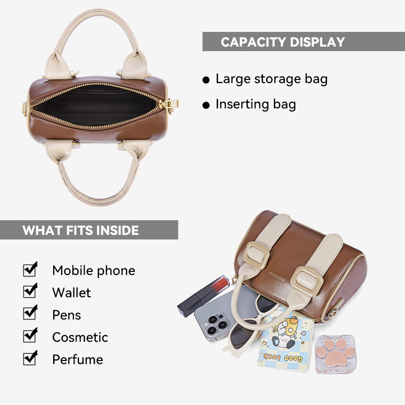 [Puff Ice Cream Bag] BOSTANTEN Crossbody Bag Women's Handbag Elegant Fashion Lona Bag