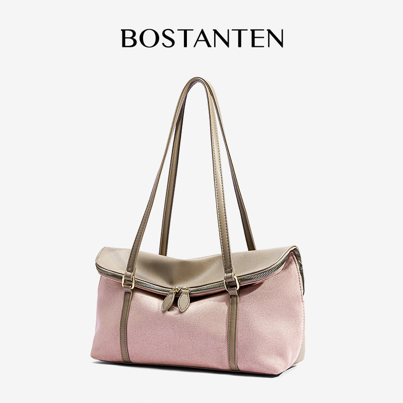 [Book Tote bag] BOSTANTEN Tote Bag Two-Sided – Shoulder Bag Large Elegant Korean Style