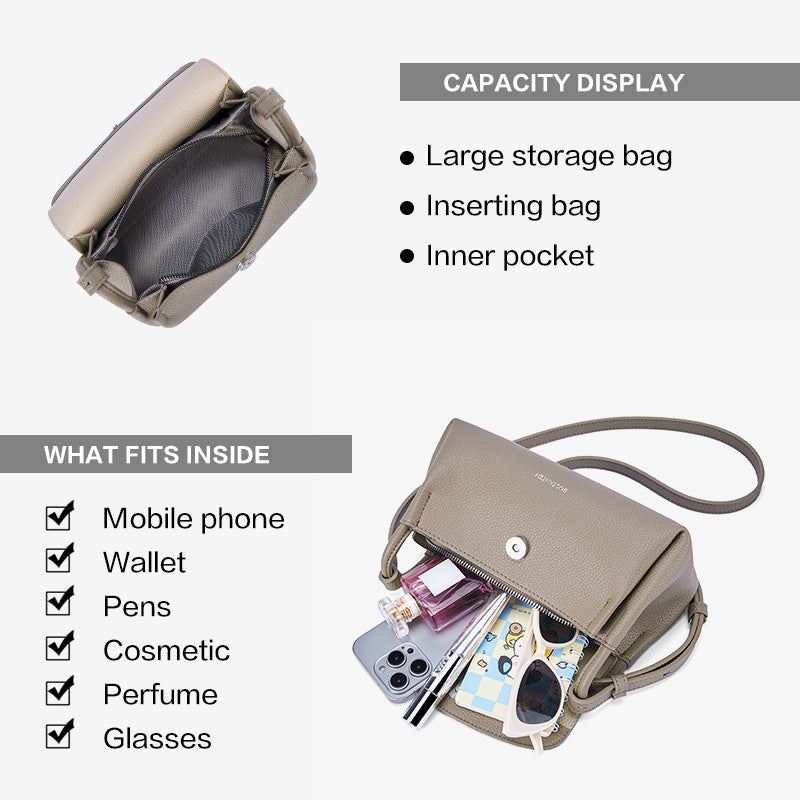 [Gracie Bag] BOSTANTEN Crossbody Bag Women's Zenith – Pillow-Shaped, Large Capacity