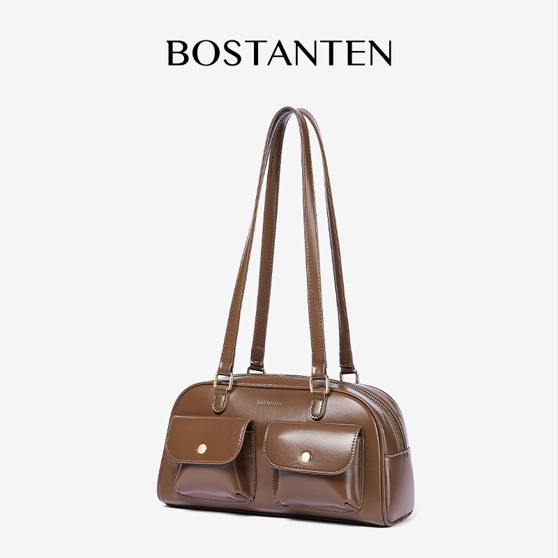 [Cassey Bag] BOSTANTEN Bag Women's – Handbag, Crossbody & Shoulder Bag with Slot Telepon & Headphone