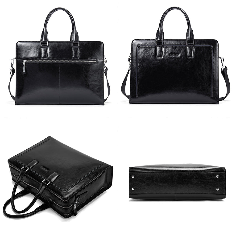 Designer Leather Briefcase - 16‘’ Laptop