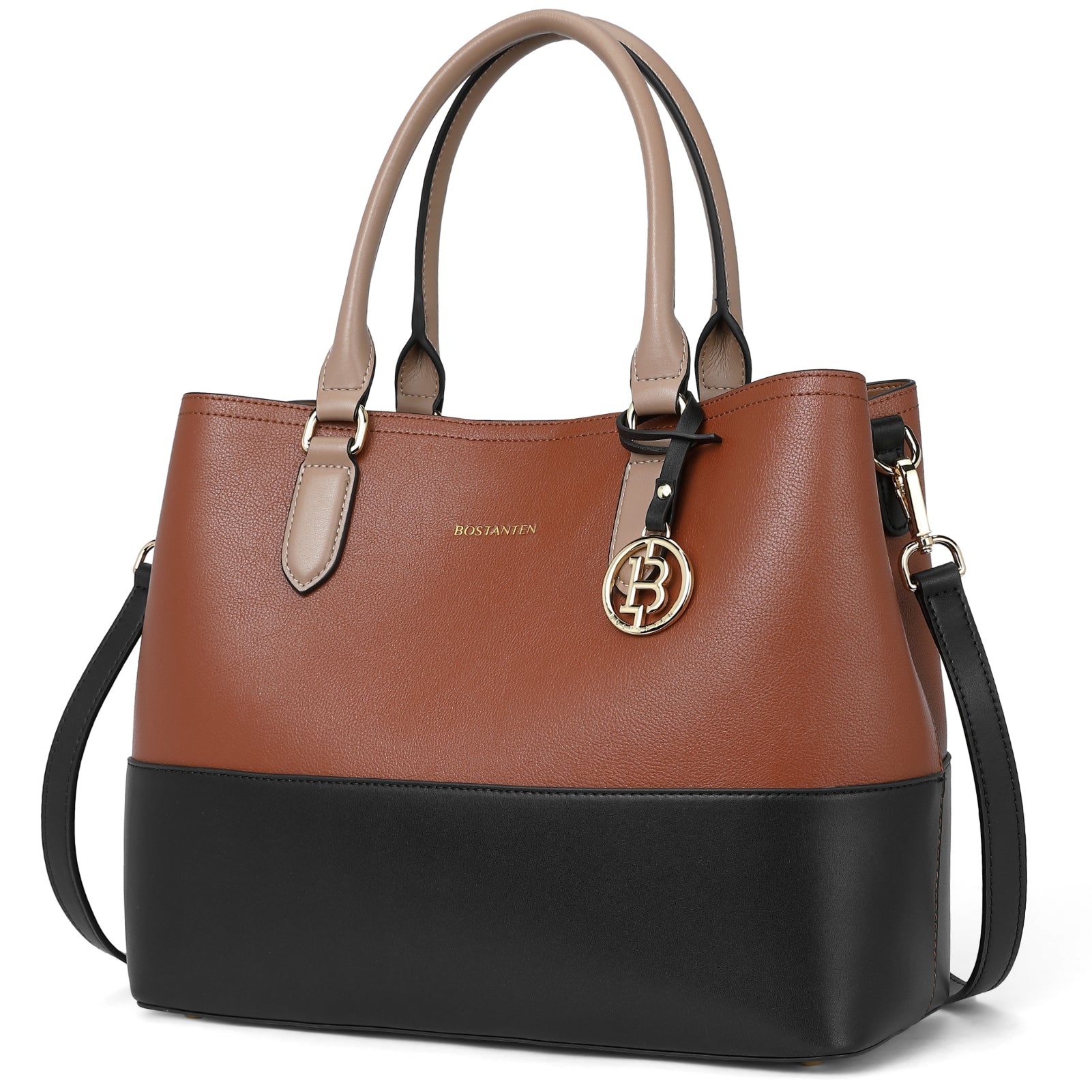 Satchel Handbags Leather Tote Purses Two Tone Designer Work Top Handle