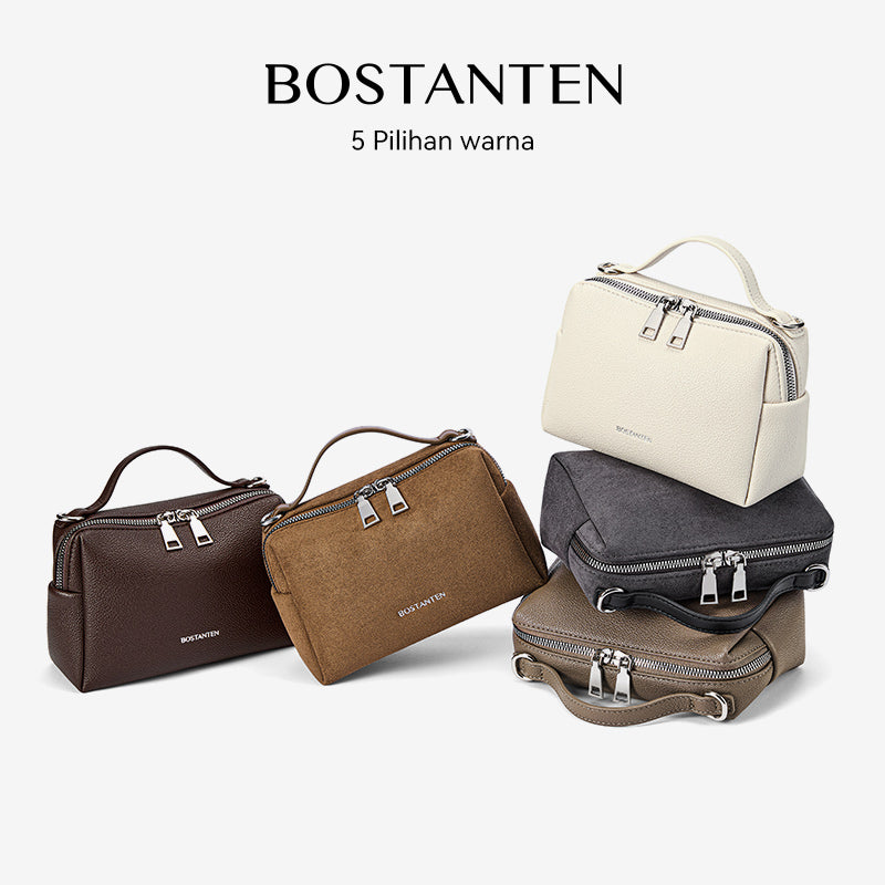 [Vanity Bag] BOSTANTEN Crossbody Bag Women's Premium Synthetic leather & Suede - Versatile 3in1 Handheld Crossbody Bag