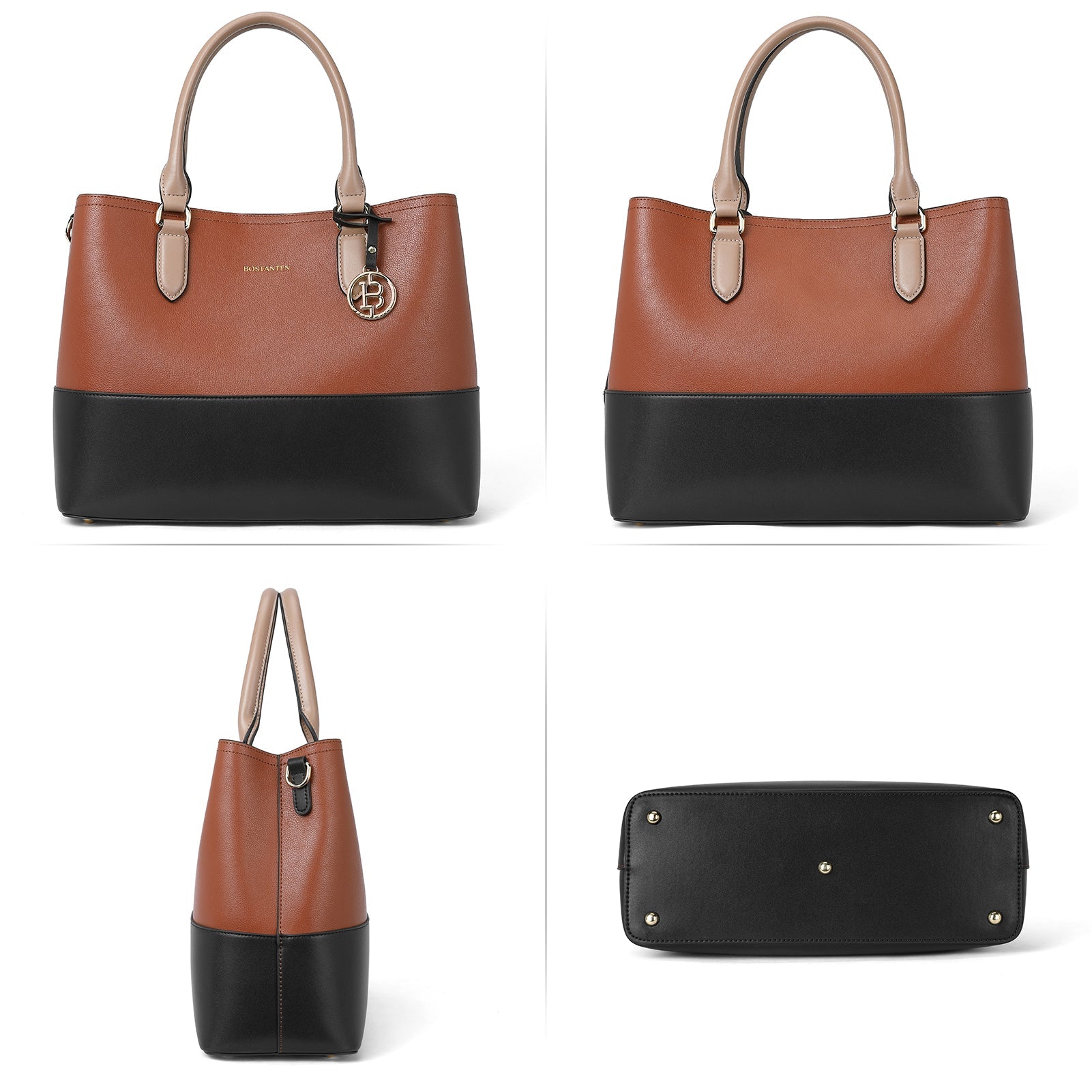 Satchel Handbags Leather Tote Purses Two Tone Designer Work Top Handle